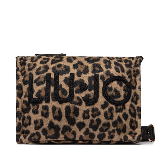 Torebka Liu Jo M Crossbody Felt 3F2045 T0300 Brown Animalier 09B62 Liu Jo one size okazyjna cena eobuwie.pl
