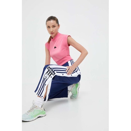 adidas Originals spodnie dresowe Adicolor Classics Adibreak Track Pants IK3853 kolor granatowy wzorzyste ze sklepu PRM w kategorii Spodnie damskie - zdjęcie 162853762