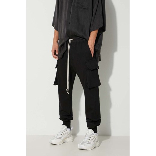Rick Owens spodnie bawełniane kolor czarny ze sklepu PRM w kategorii Spodnie męskie - zdjęcie 162853770