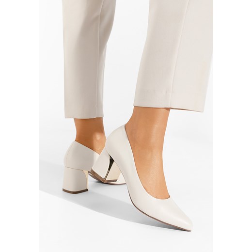 Czółenka Zapatos ze szpiczastym noskiem na średnim obcasie na wiosnę eleganckie 