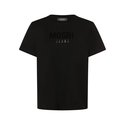 MOS MOSH T-shirt damski Kobiety Bawełna czarny nadruk ze sklepu vangraaf w kategorii Bluzki damskie - zdjęcie 162861061