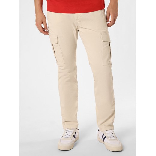 Tommy Jeans Spodnie Mężczyźni Bawełna beżowy jednolity ze sklepu vangraaf w kategorii Spodnie męskie - zdjęcie 162861153