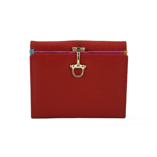Elegancki portfel ze złotym zapięciem - Czerwony ze sklepu Barberinis w kategorii Portfele damskie - zdjęcie 162861404
