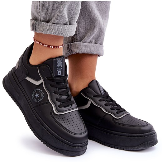 Buty sportowe damskie BIG STAR sneakersy na wiosnę wiązane
