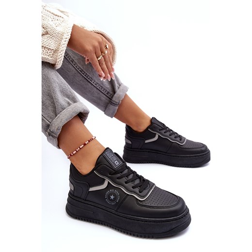 Buty sportowe damskie BIG STAR sneakersy na płaskiej podeszwie
