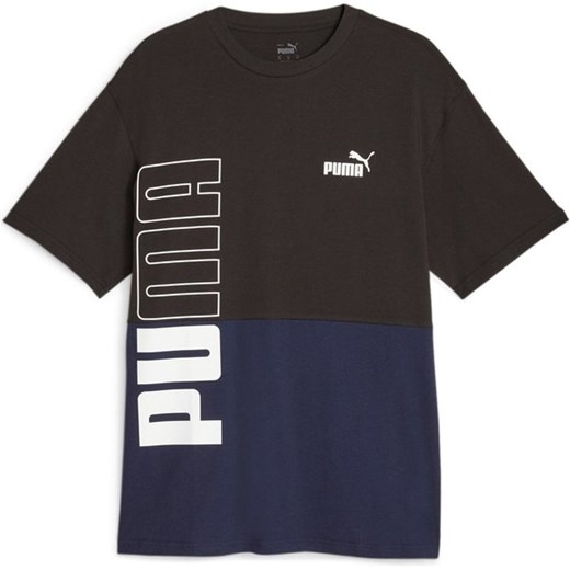 Koszulka męska Power Colorblock Tee Logo Puma ze sklepu SPORT-SHOP.pl w kategorii T-shirty męskie - zdjęcie 162889561