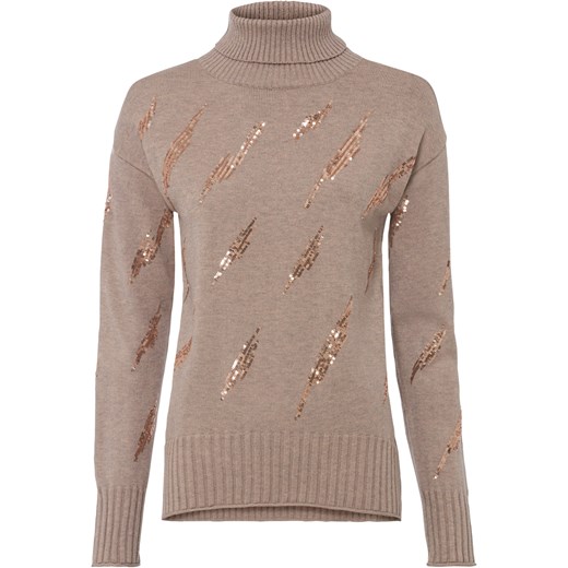Sweter damski Bonprix z golfem casual 