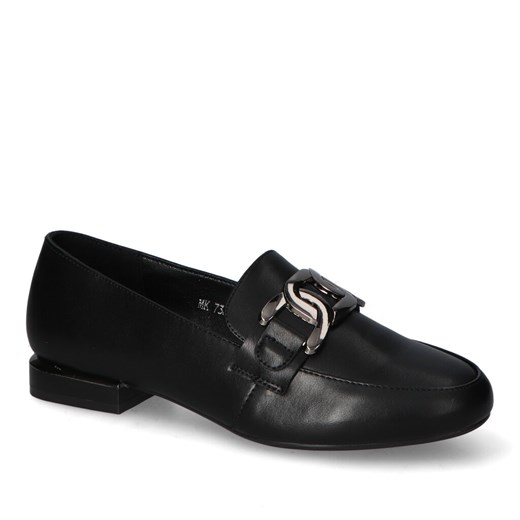 Mokasyny Sergio Leone MK732 Czarny Eko ze sklepu Arturo-obuwie w kategorii Mokasyny damskie - zdjęcie 162901043