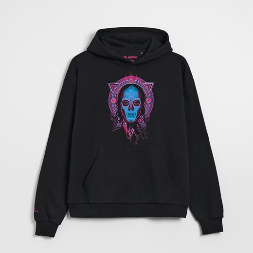 Bluza z kapturem i nadrukiem Harry Potter - Czarny House S House