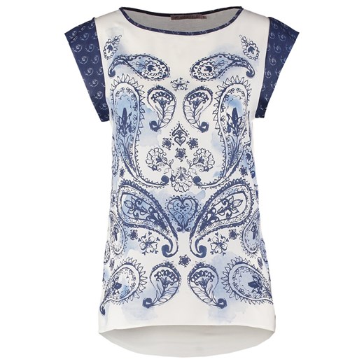 Anna Field Bluzka blue/white zalando niebieski abstrakcyjne wzory