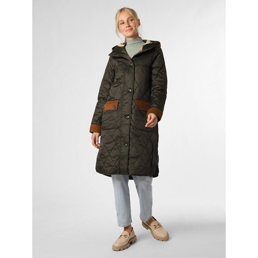 Barbour Damski płaszcz pikowany Kobiety khaki jednolity ze sklepu vangraaf w kategorii Płaszcze damskie - zdjęcie 162903314