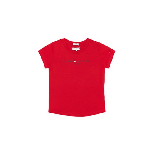 Tommy Hilfiger T-Shirt Essential Tee KG0KG05512 M Czerwony Regular Fit Tommy Hilfiger 5Y MODIVO