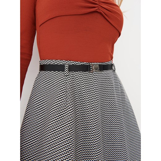 Spódnica Mohito szara w kratkę mini 