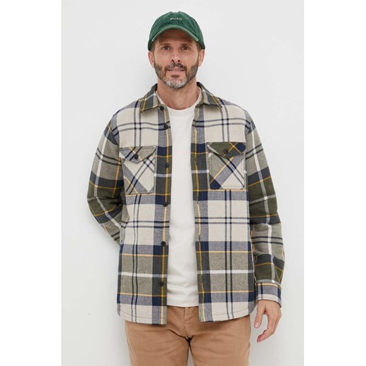 Barbour koszula bawełniana Cannich Overshirt męska regular z kołnierzykiem klasycznym MOS0117 ze sklepu ANSWEAR.com w kategorii Koszule męskie - zdjęcie 162930191