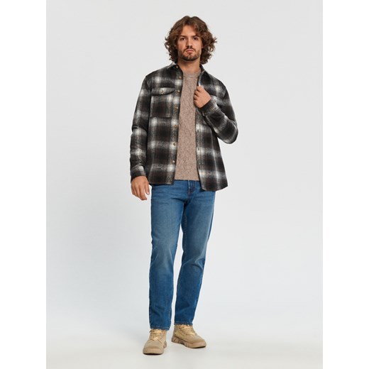 Sinsay koszula męska z długimi rękawami casual 