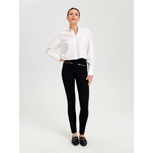 Sinsay - Spodnie tkaninowe - czarny ze sklepu Sinsay w kategorii Spodnie damskie - zdjęcie 162931993
