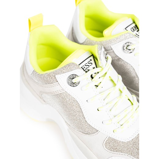 Guess Sneakersy "Juless" | FL7JUS FAB12 | Juless | Kobieta | Biały, Żółty Guess 40 ubierzsie.com wyprzedaż