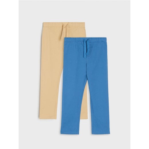 Sinsay - Spodnie 2 pack - beżowy ze sklepu Sinsay w kategorii Spodnie chłopięce - zdjęcie 162947671