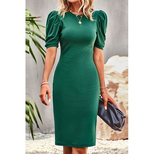 Sukienka MAVOROGA GREEN ze sklepu Ivet Shop w kategorii Sukienki - zdjęcie 162948760