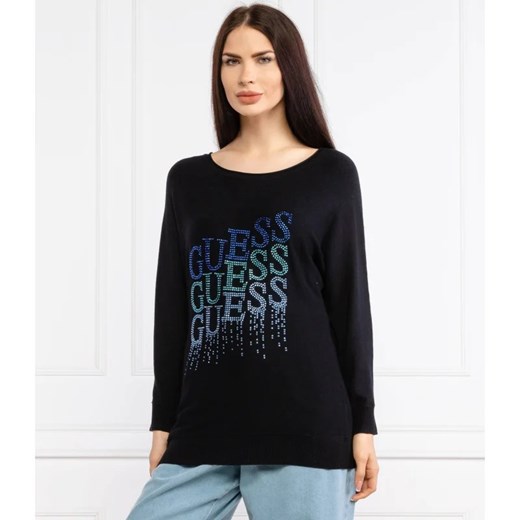 GUESS JEANS Sweter CLAUDINE | Relaxed fit XS promocja Gomez Fashion Store