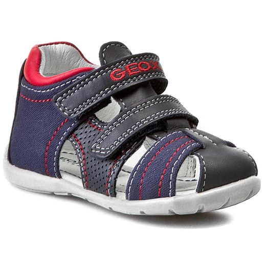 Sandały GEOX - B Kaytan B. G B5250G 04310 C0735  Morski/Czerwony eobuwie-pl szary sandały