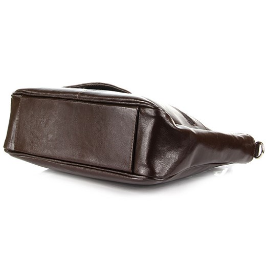 DAN-A T88 czekoladowa torebka skórzana damska kuferek skorzana-com szary minimalistyczny
