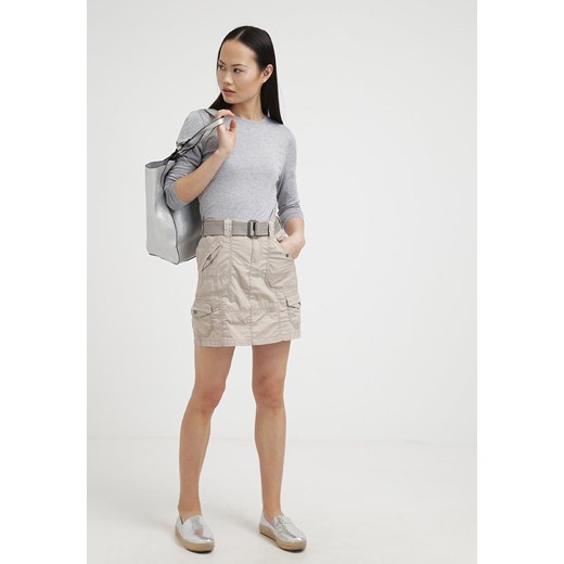 edc by Esprit Spódnica mini beige zalando rozowy bez wzorów/nadruków