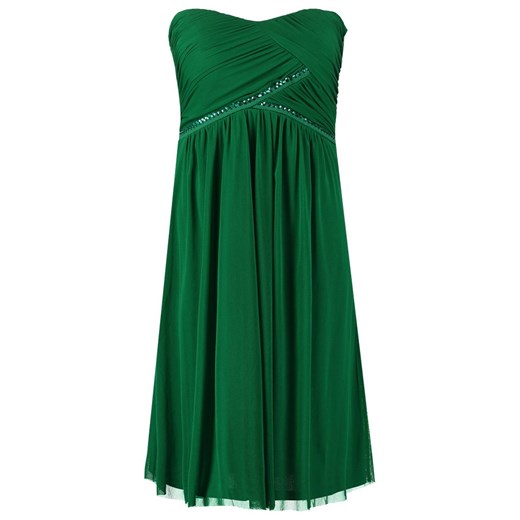 ESPRIT Collection Sukienka koktajlowa amazing green zalando zielony abstrakcyjne wzory