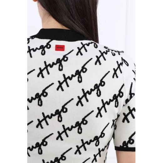 HUGO Sweter Sloquetta | Cropped Fit | z dodatkiem wełny XL Gomez Fashion Store okazja