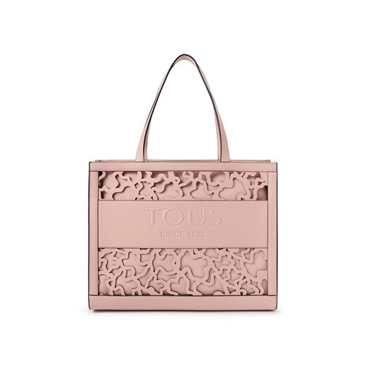 Shopper bag Tous młodzieżowa różowa z nadrukiem