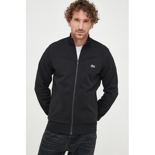 Lacoste bluza męska kolor czarny gładka SH9622-031 ze sklepu ANSWEAR.com w kategorii Bluzy męskie - zdjęcie 163353692