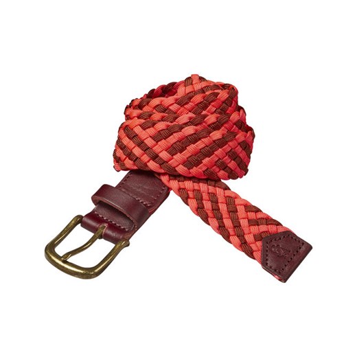 Colourful Braided Belt  scotch-soda czerwony 