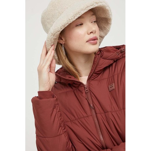 Billabong kurtka damska kolor bordowy zimowa Billabong L ANSWEAR.com