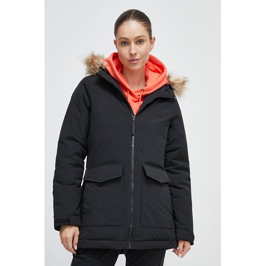 adidas kurtka damska kolor czarny zimowa ze sklepu ANSWEAR.com w kategorii Kurtki damskie - zdjęcie 163368050