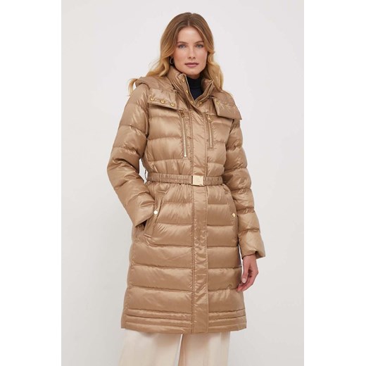 Lauren Ralph Lauren kurtka puchowa damska kolor beżowy zimowa L ANSWEAR.com