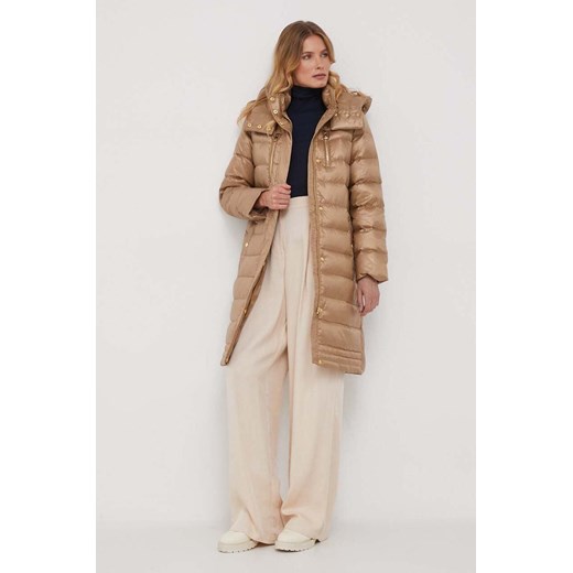 Lauren Ralph Lauren kurtka puchowa damska kolor beżowy zimowa S ANSWEAR.com