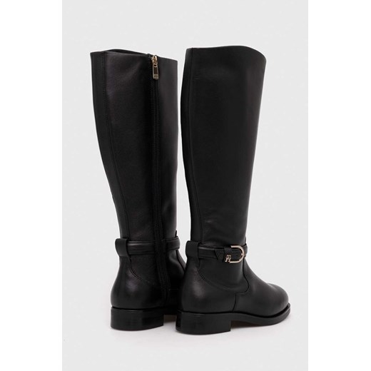 Tommy Hilfiger kozaki skórzane ELEVATED ESSENT THERMO LONGBOOT damskie kolor Tommy Hilfiger 41 ANSWEAR.com