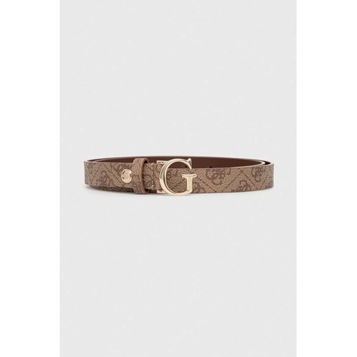 Guess pasek damski kolor beżowy Guess M ANSWEAR.com