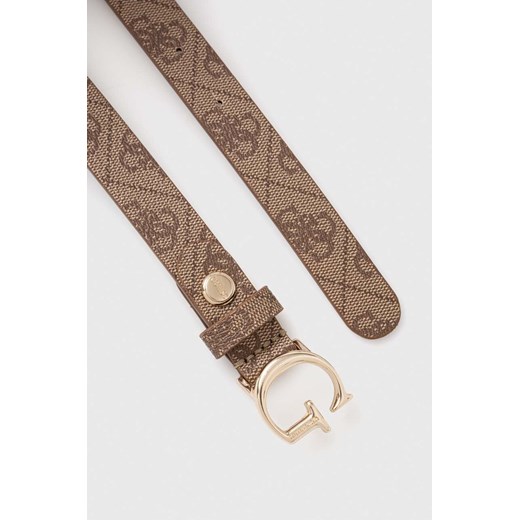Guess pasek damski kolor beżowy Guess L ANSWEAR.com