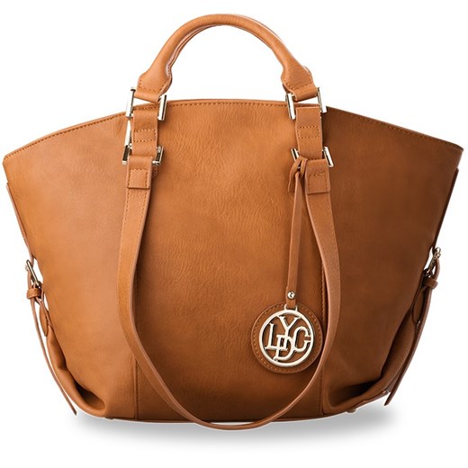 DUŻA TOREBKA ŁÓDKA SHOPPER BAG LYDC LONDON - CAMEL world-style-pl brazowy angielskie