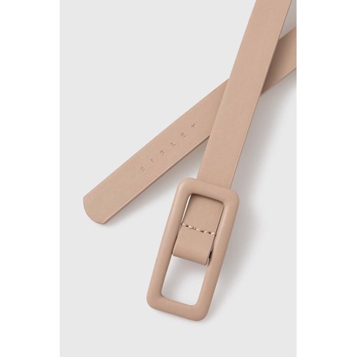 Sisley pasek damski kolor beżowy Sisley M ANSWEAR.com