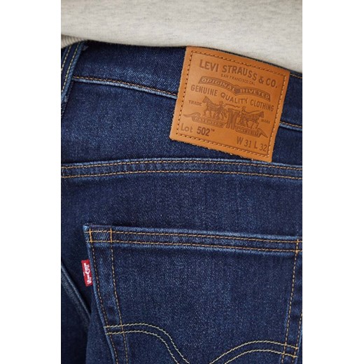 Levi&apos;s jeansy z domieszką wełny 502 TAPER kolor granatowy 34/32 ANSWEAR.com
