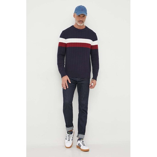 Tommy Hilfiger sweter bawełniany kolor biały Tommy Hilfiger M ANSWEAR.com