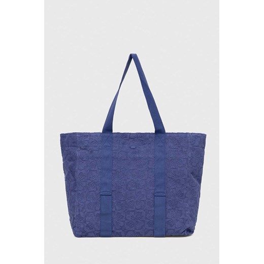 Roxy torebka kolor niebieski ze sklepu ANSWEAR.com w kategorii Torby materiałowe - zdjęcie 163385323