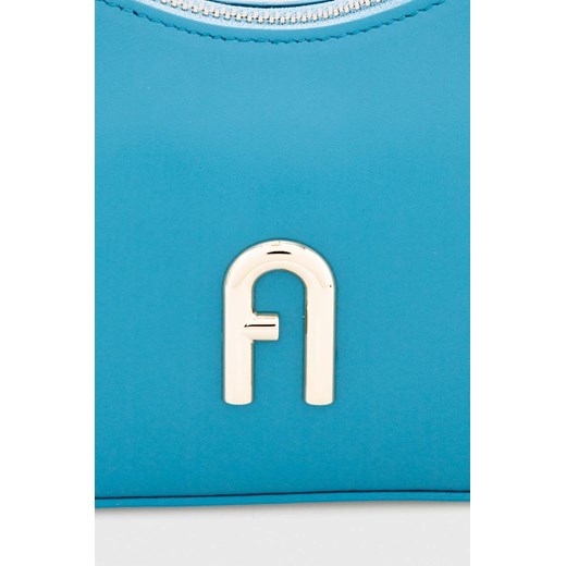 Furla torebka skórzana kolor niebieski Furla ONE ANSWEAR.com