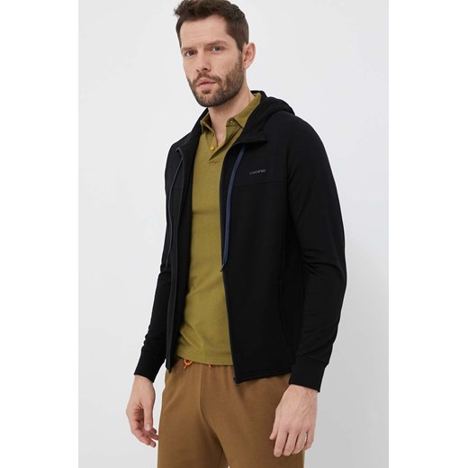 Viking bluza sportowa Lonetree Bamboo kolor czarny z kapturem gładka 730/25/9444 ze sklepu ANSWEAR.com w kategorii Bluzy męskie - zdjęcie 163402490