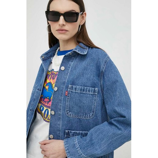 Levi&apos;s kurtka jeansowa damska kolor niebieski przejściowa XS ANSWEAR.com