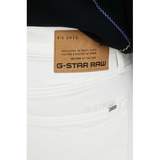 G-Star Raw jeansy 3301 męskie kolor biały 32/34 ANSWEAR.com