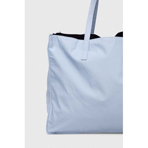 United Colors Of Benetton shopper bag niebieska duża matowa
