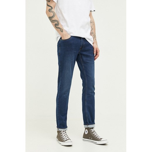 Solid jeansy męskie kolor granatowy ze sklepu ANSWEAR.com w kategorii Jeansy męskie - zdjęcie 163418232